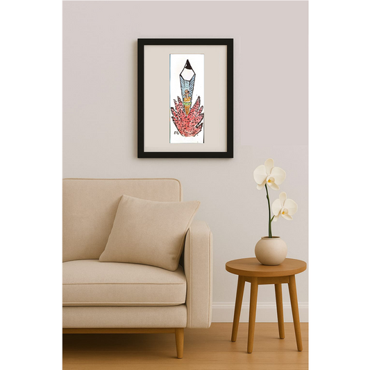 Mileta Milaradovic 29x11cm Original Cartoon BOD00086