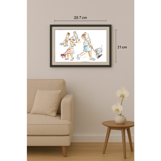 Tode Blazevski 29x21cm Original Cartoon BOD00111