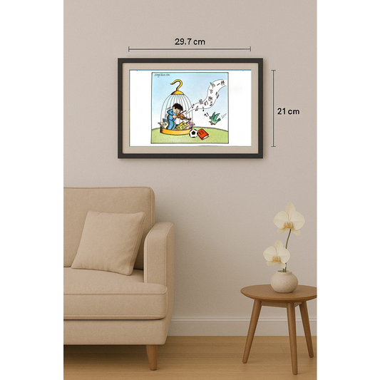 Hong Shun Hai 29x21cm Orijinal Karikatür BOD00125