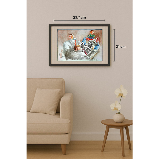 Tempesta Tastas 29x21cm Orijinal Karikatür BOD00132