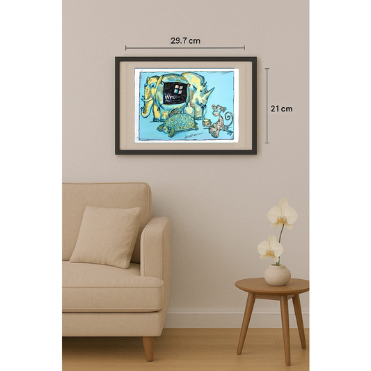 Chenzov Lev 29x21cm Orijinal Karikatür BOD00416