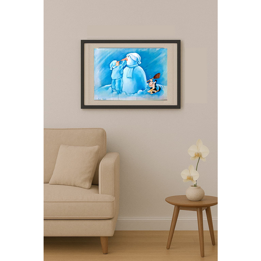 Xia Lichuan 35x25cm Orijinal Karikatür BOD01179