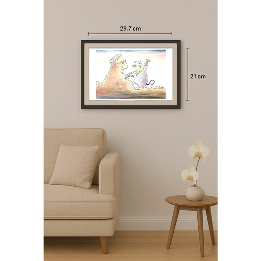 Vjekoslav Klaic 29x21cm Orijinal Karikatür BOD01503