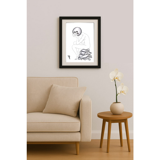 Andy Chaushu 29x21cm Orijinal Karikatür BOD01567