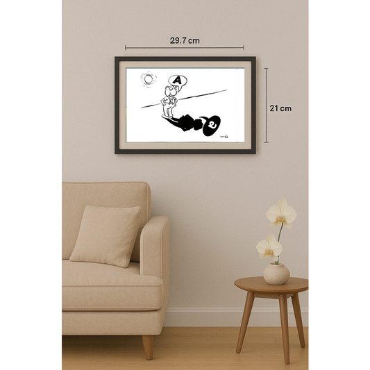 Damir Novak 29x21cm Orijinal Karikatür BOD01626