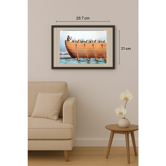 Arkadi Saltykov 29x21cm Orijinal Karikatür BOD01635