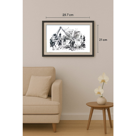 Borigen 29x21cm Orijinal Karikatür BOD01804