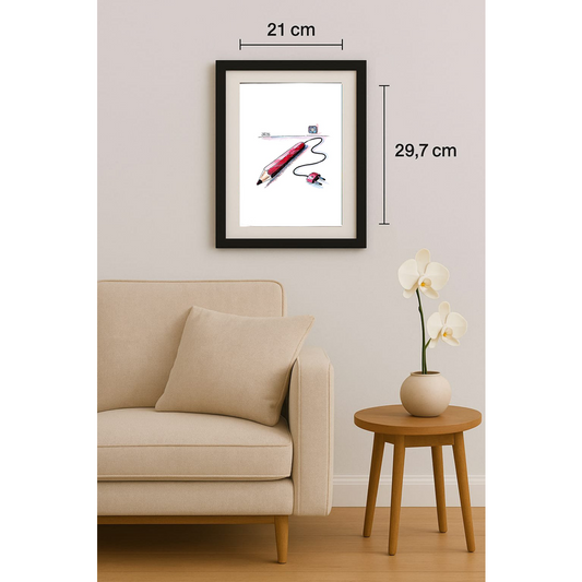 Winfred Besslich 29x21cm Orijinal Karikatür BOD01849