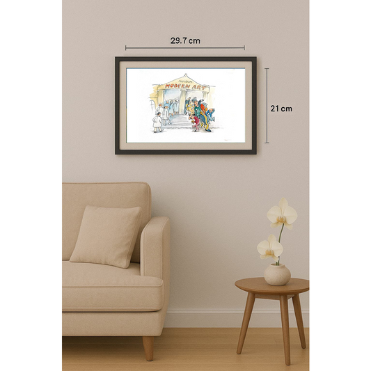 Wolfgang Schlegel 29x21cm Orijinal Karikatür BOD01859