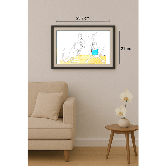 Ali Divandari 29x21cm Orijinal Karikatür BOD01882