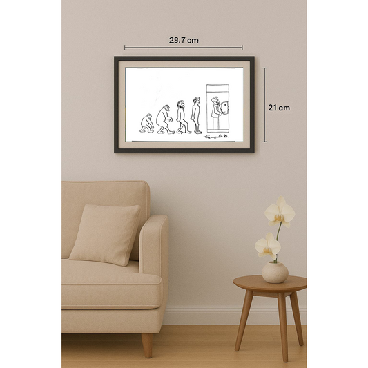 Veselin Borisic 29x21cm Orijinal Karikatür BOD01935