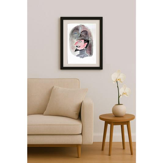 Cristian Topan 43x30cm Orijinal Karikatür Tablo BOD02007