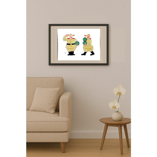 Sergei Koupriy 23x17cm Orijinal Karikatür BOD02070