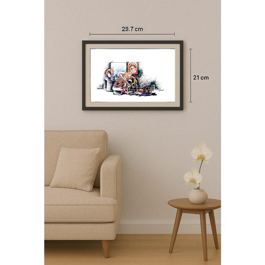 Oleg Loktiev 29x21cm Orijinal Karikatür BOD02097