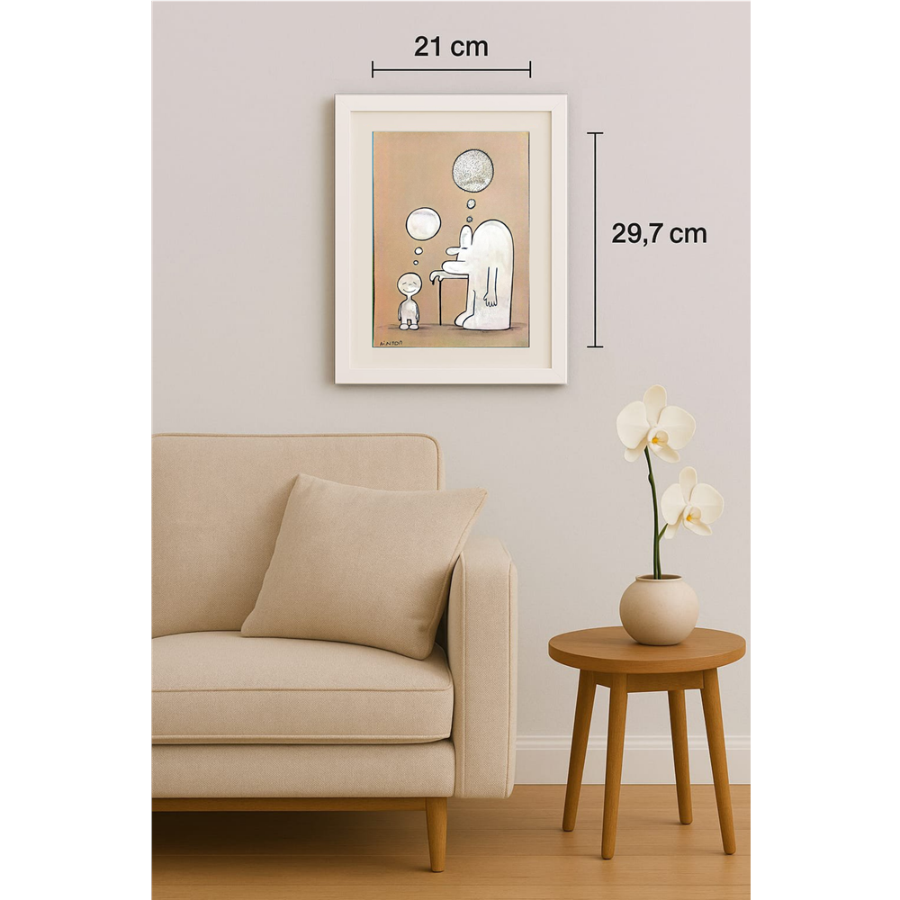 Neda Tanhaei Maghaddam 29x21cm Orijinal Karikatür Tablo BOD00007