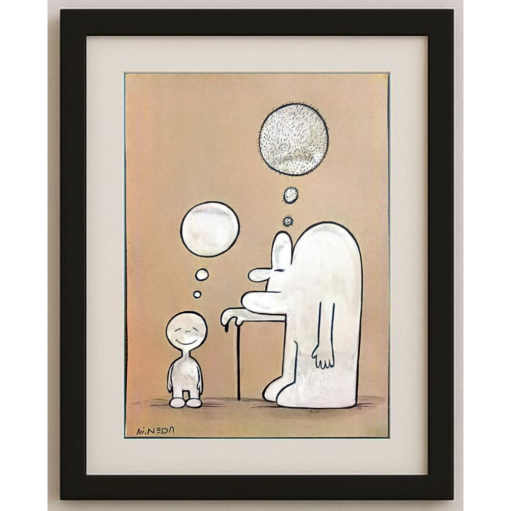 Neda Tanhaei Maghaddam 29x21cm Orijinal Karikatür Tablo BOD00007