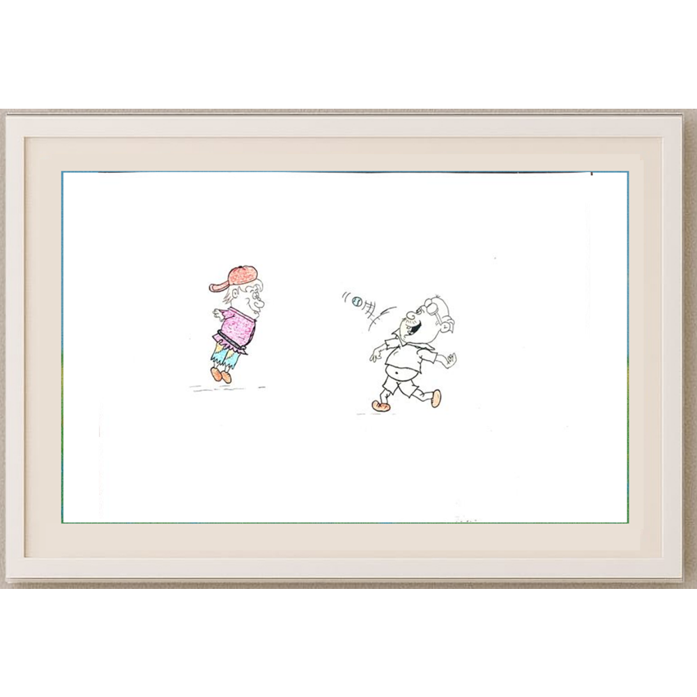 Hossein Abdollahi Adli 29x21cm Orijinal Karikatür Tablo BOD00009