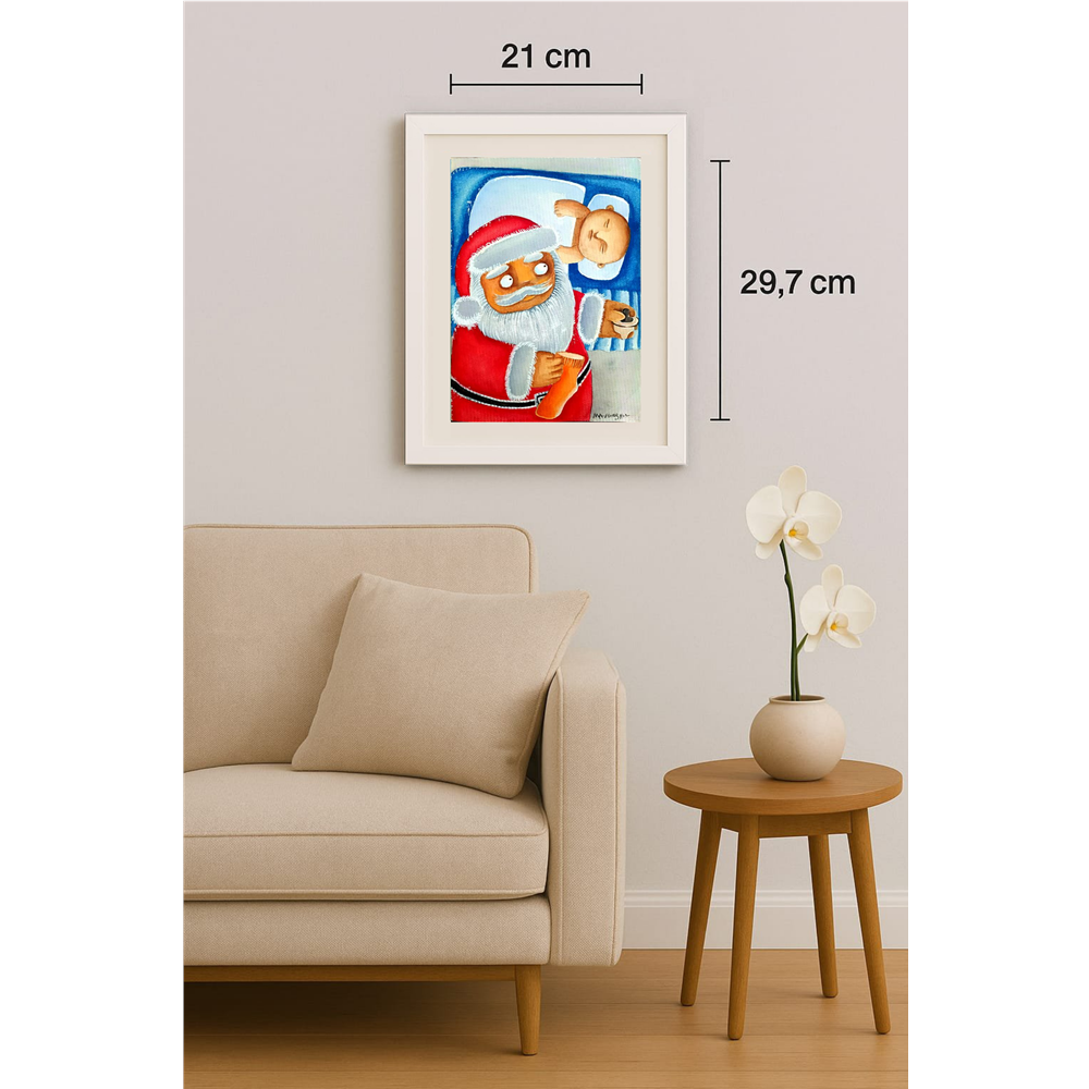 Hongyu Ma 29x21cm Orijinal Karikatür Tablo BOD00021