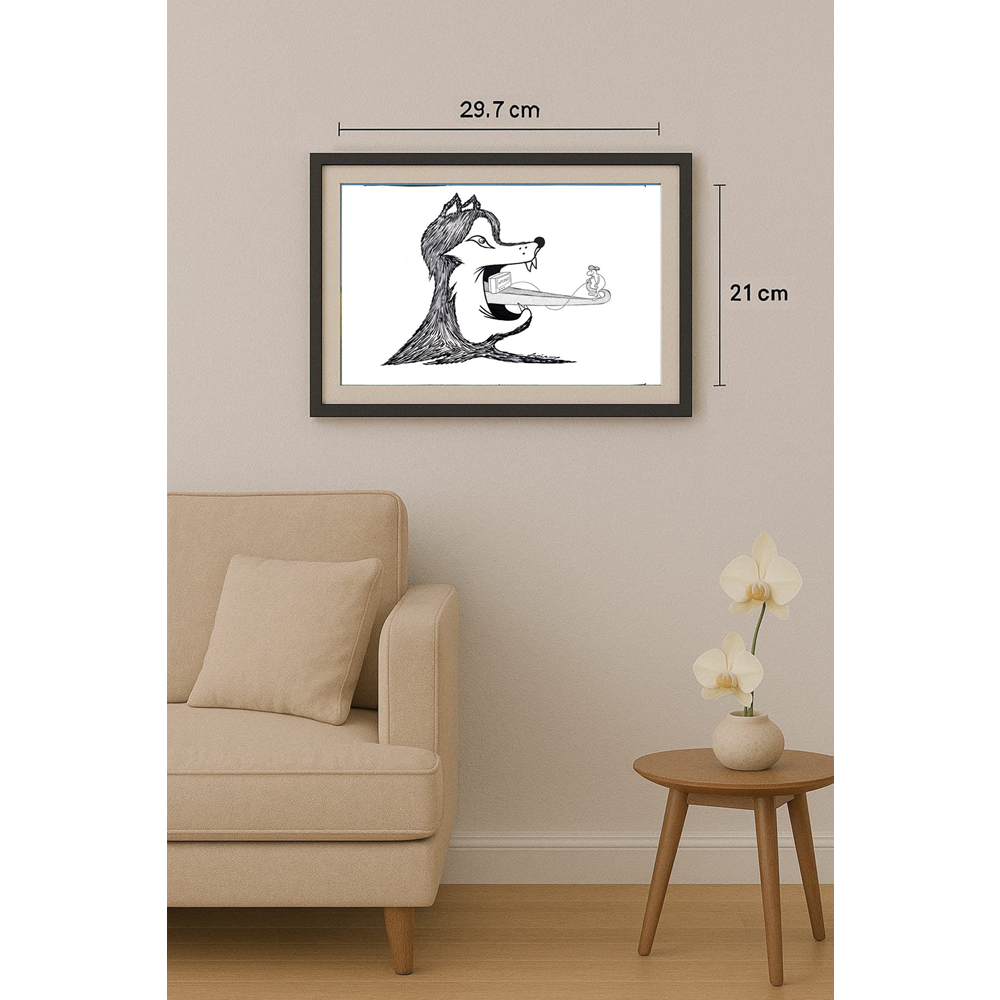 Mehrdad Samadi Zakaria 29x21cm Original Cartoon BOD00001