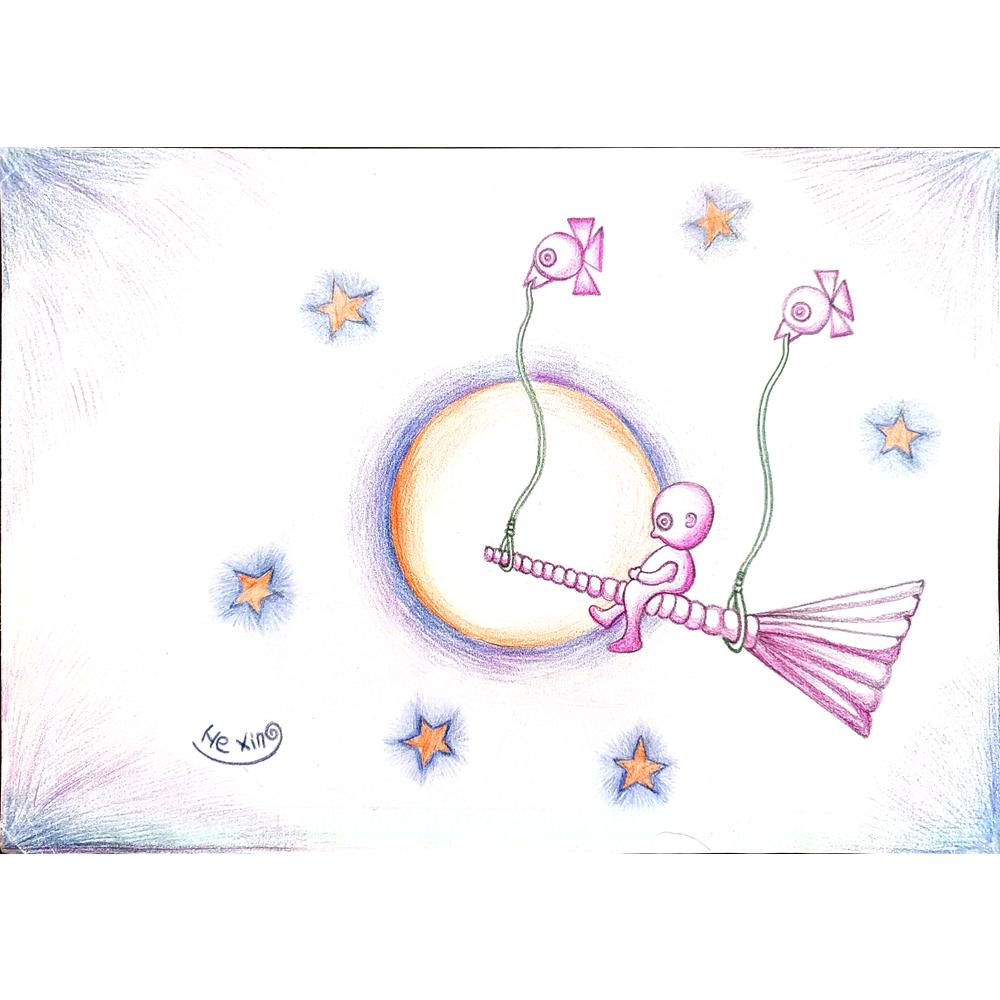 Marian Lupu 29x21cm Orijinal Karikatür Tablo BOD00035