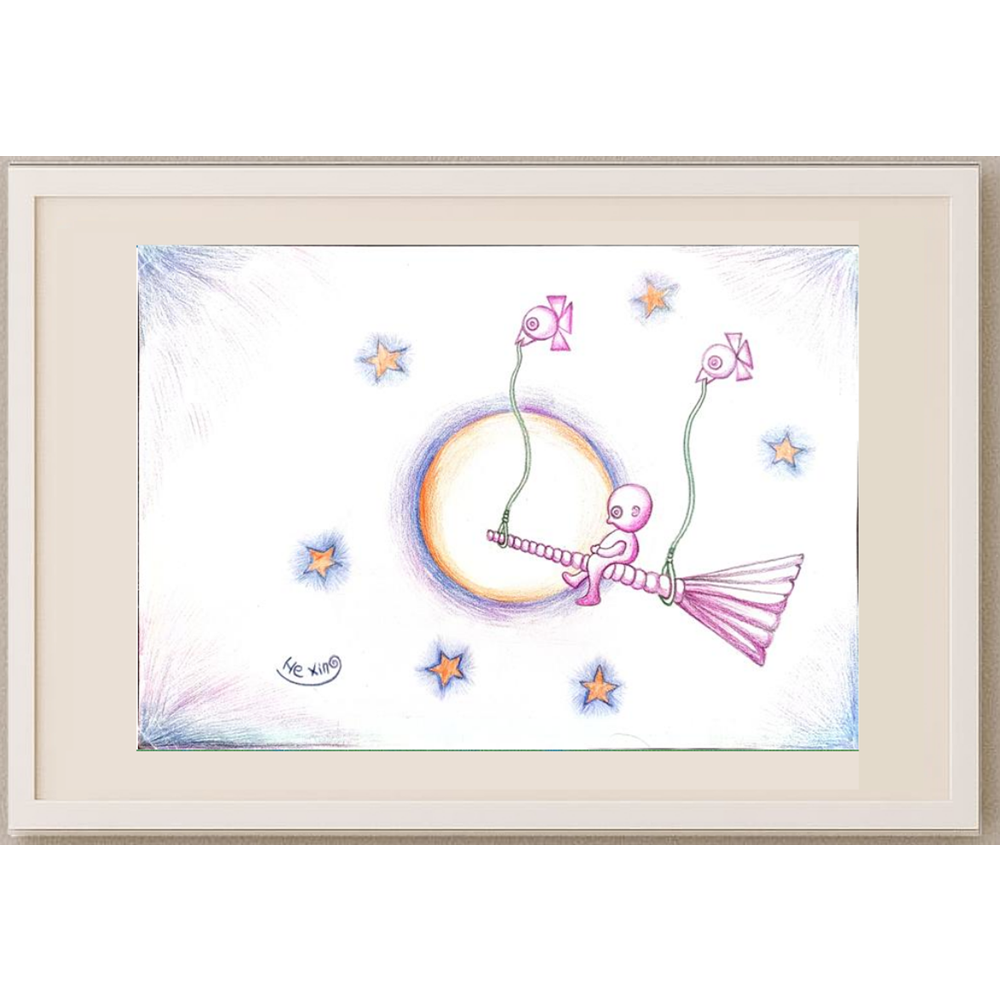 Marian Lupu 29x21cm Orijinal Karikatür Tablo BOD00035