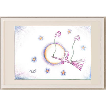 Marian Lupu 29x21cm Orijinal Karikatür Tablo BOD00035