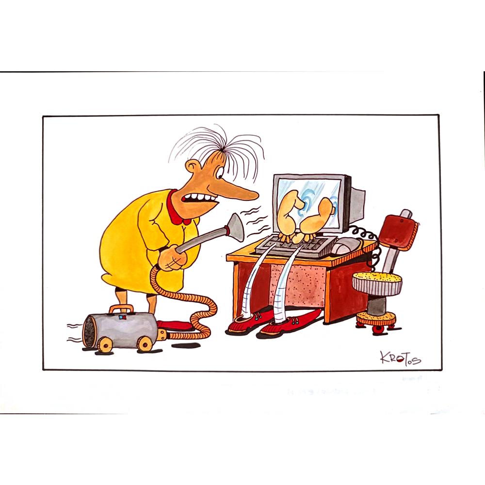 Mehrdad Samadi Zakaria 29x21cm Original Cartoon BOD00001