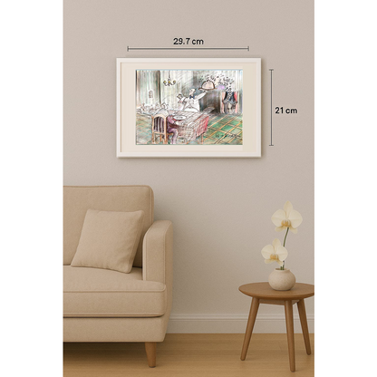 Ghinea Uriasu 29x21cm  Orijinal Karikatür Tablo BOD00053