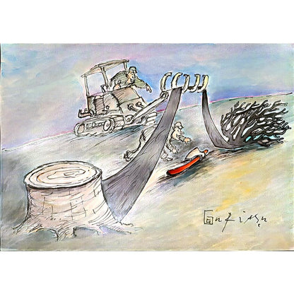Mehrdad Samadi Zakaria 29x21cm Original Cartoon BOD00001