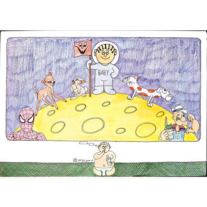 Mehrdad Samadi Zakaria 29x21cm Original Cartoon BOD00001