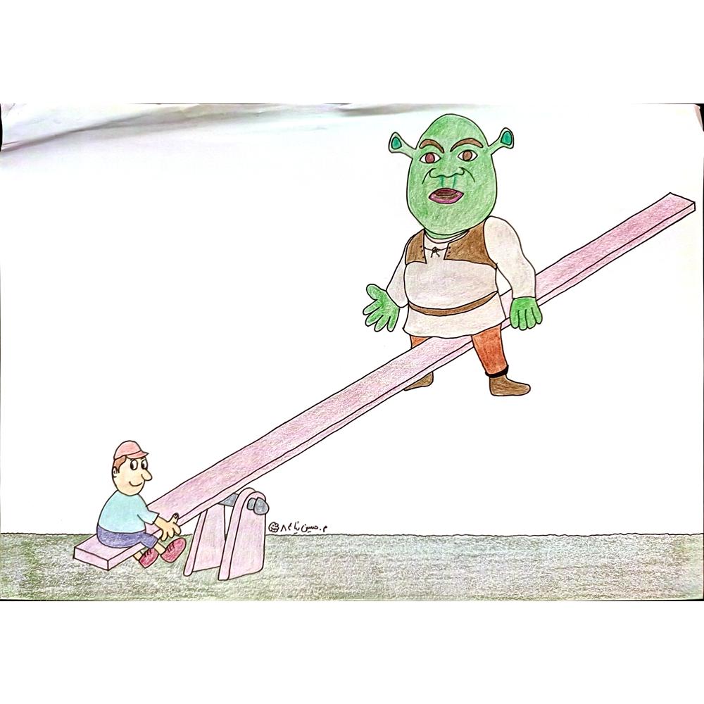 Mehrdad Samadi Zakaria 29x21cm Original Cartoon BOD00001