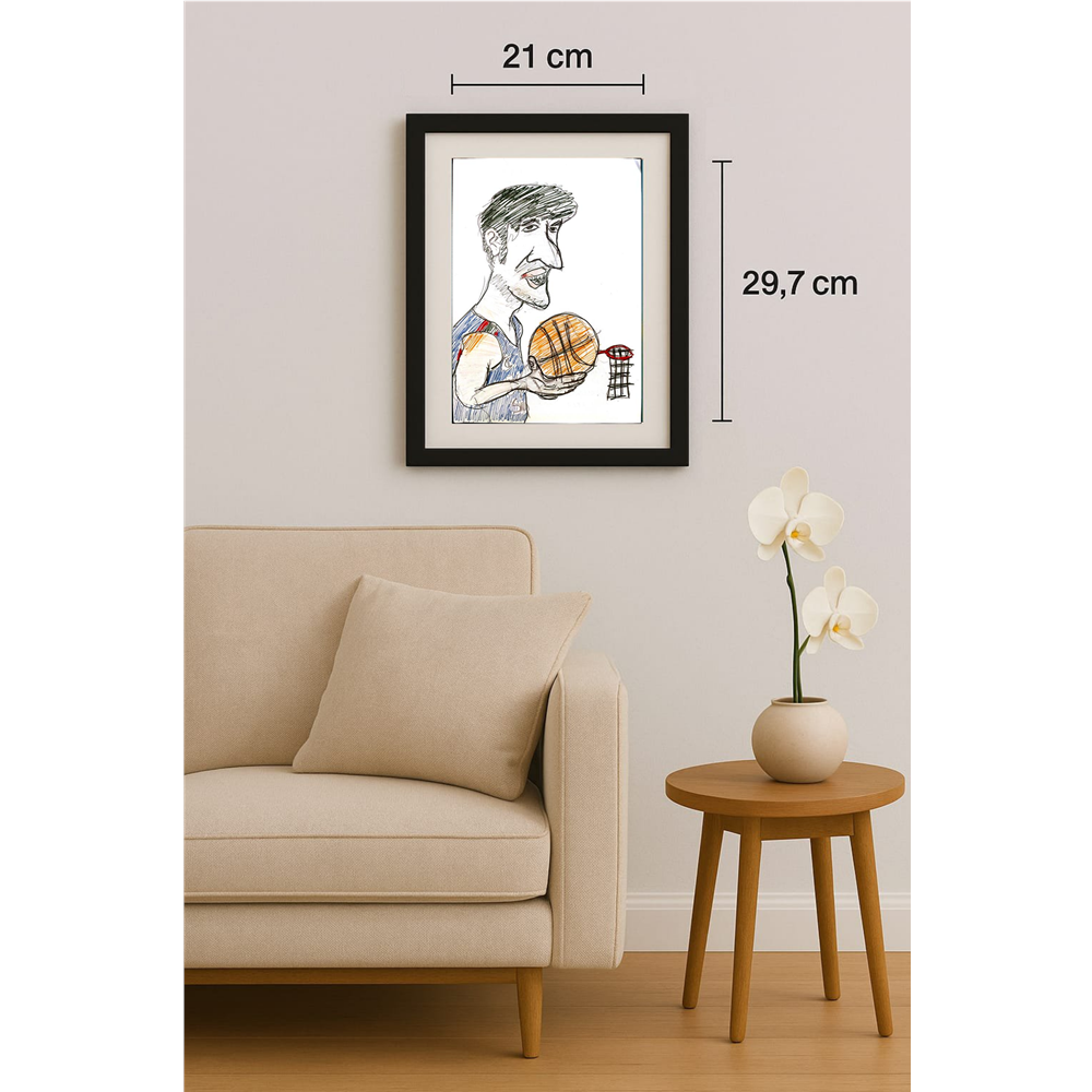 Popovic Pable 29x21cm Original Cartoon BOD00081