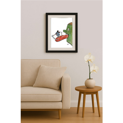 Mileta Milaradovic 25x17cm Original Cartoon BOD00083