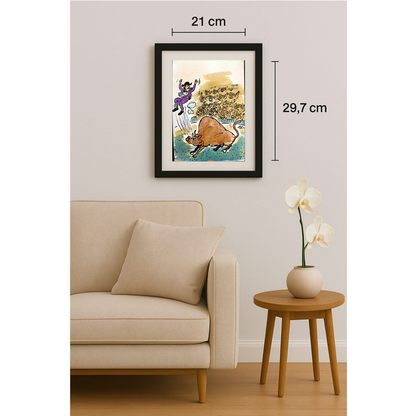 Mileta Milaradovic 29x21cm Original Cartoon BOD00084