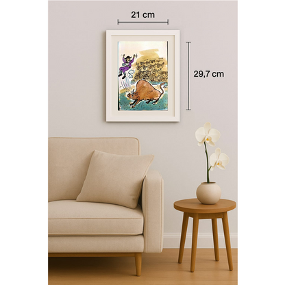 Mileta Milaradovic 29x21cm Original Cartoon BOD00084