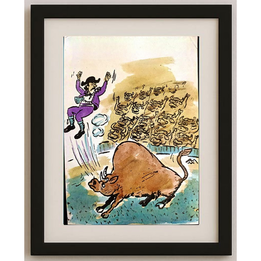 Mileta Milaradovic 29x21cm Original Cartoon BOD00084