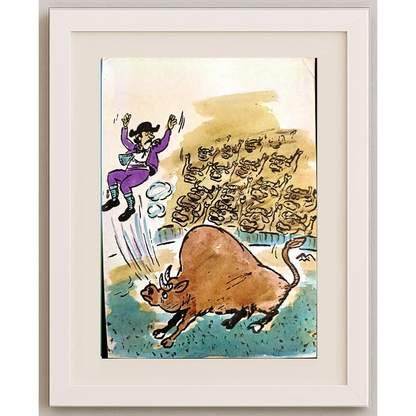 Mileta Milaradovic 29x21cm Original Cartoon BOD00084