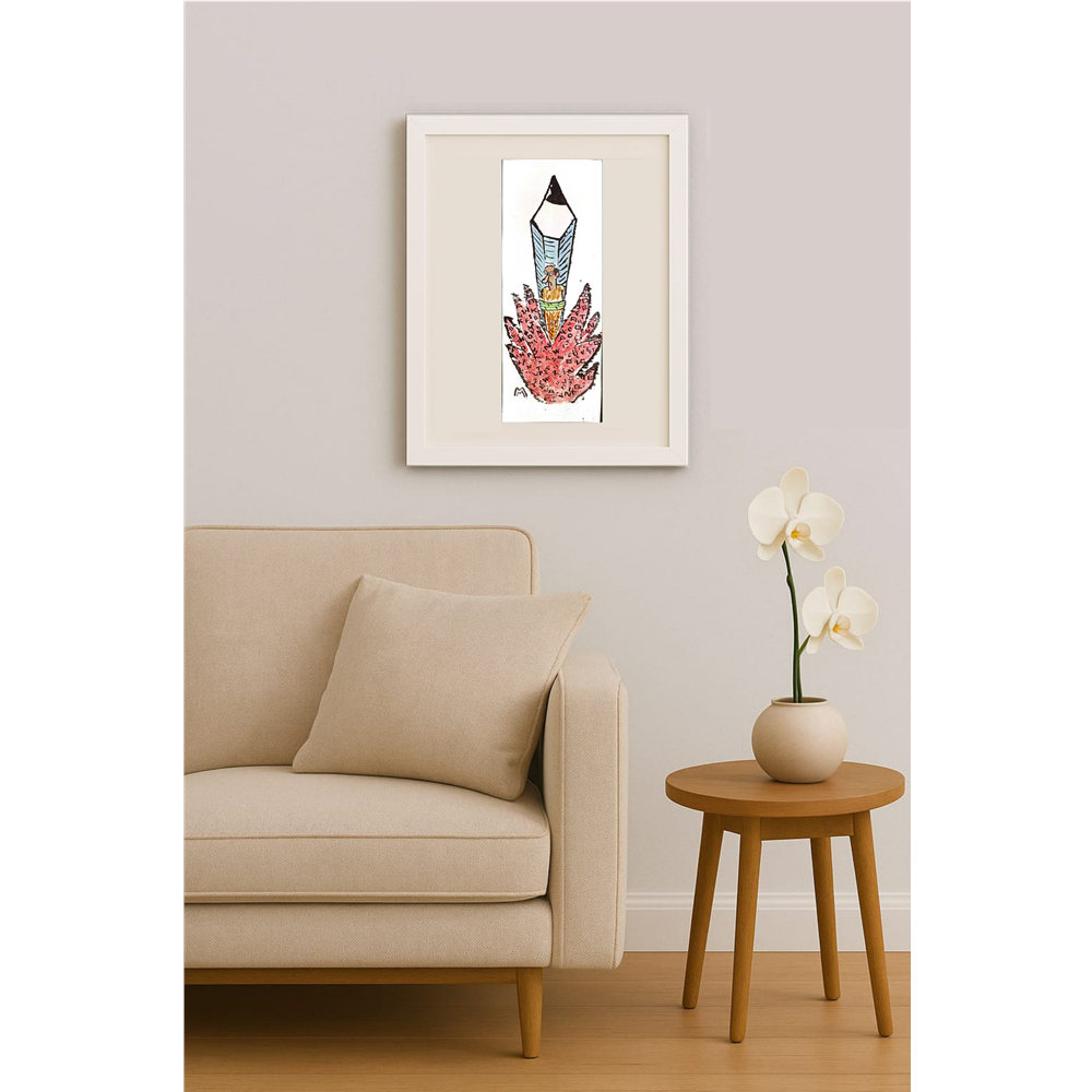 Mileta Milaradovic 29x11cm Original Cartoon BOD00086