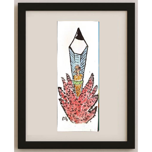 Mileta Milaradovic 29x11cm Original Cartoon BOD00086