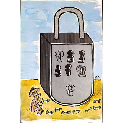 Mileta Milaradovic 29x18cm Original Cartoon BOD00087