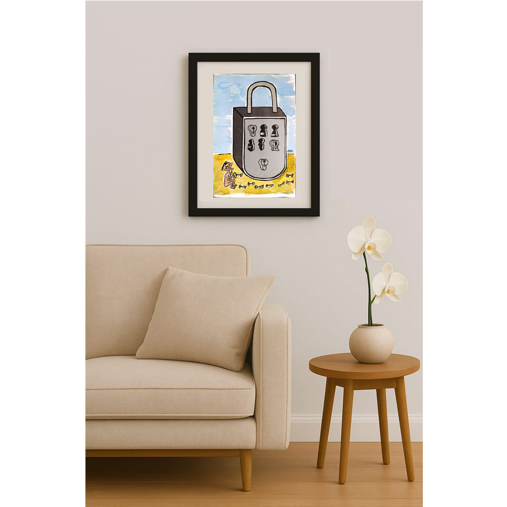 Mileta Milaradovic 29x18cm Original Cartoon BOD00087