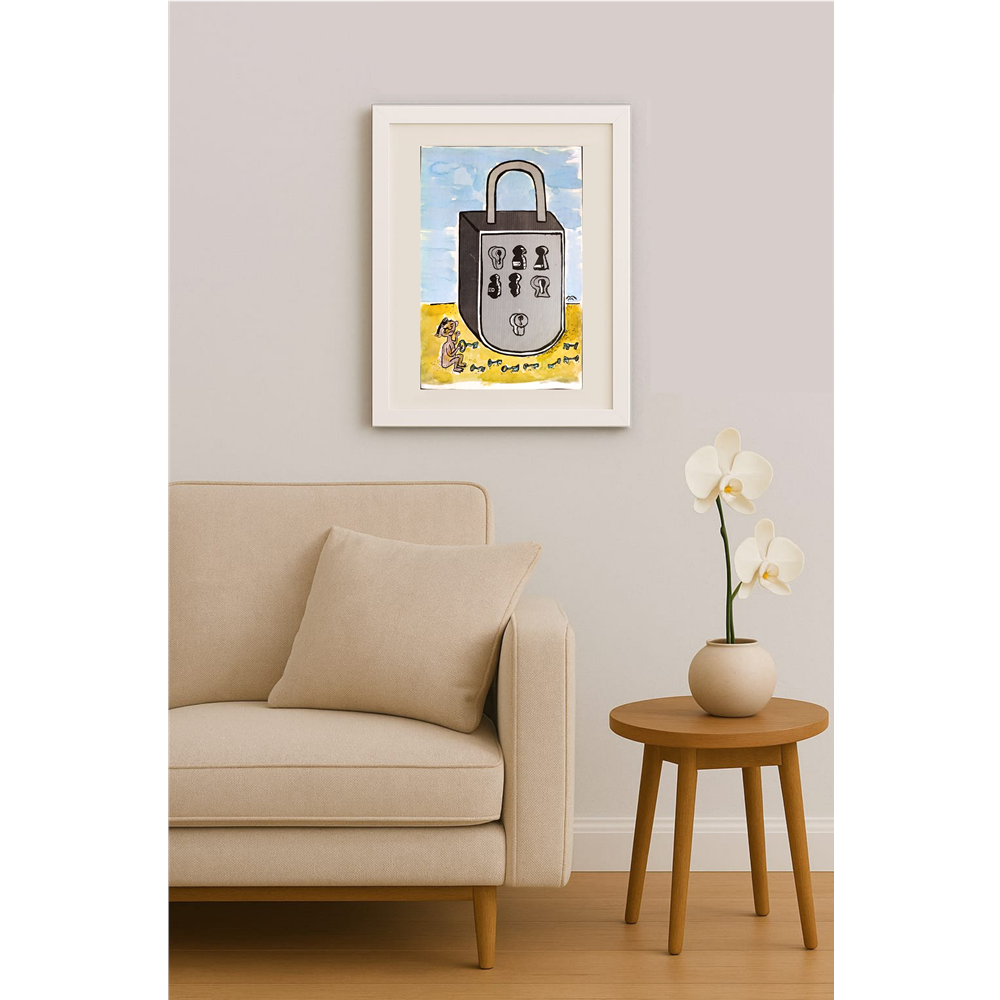 Mileta Milaradovic 29x18cm Original Cartoon BOD00087