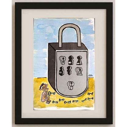 Mileta Milaradovic 29x18cm Original Cartoon BOD00087