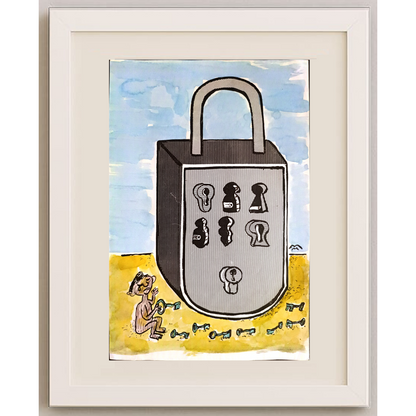 Mileta Milaradovic 29x18cm Original Cartoon BOD00087