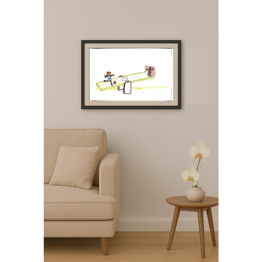 Dusan Petrovic 32x21cm Original Cartoon BOD00088