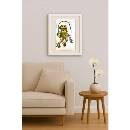 Mileta Miloradovic 19x29cm Orijinal Karikatür Tablo BOD00091