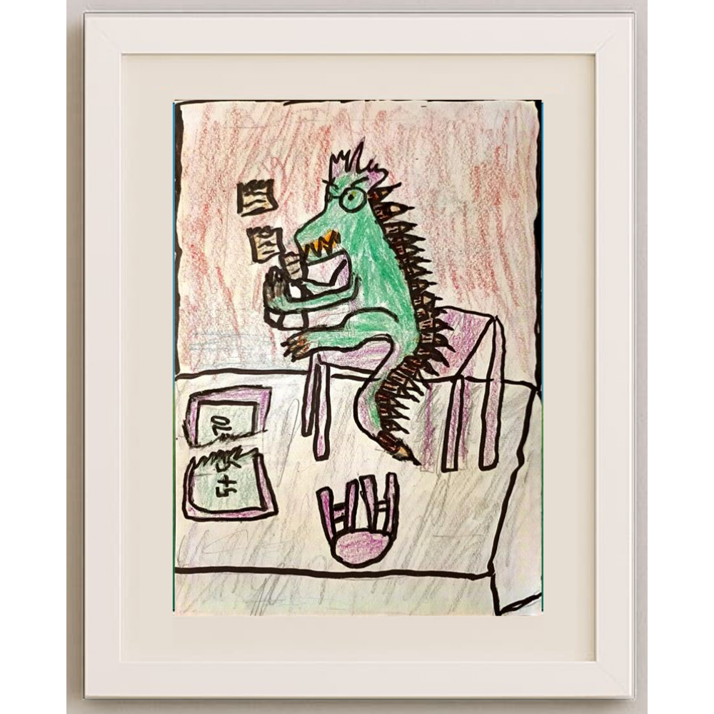 Iva Markovic 29x21cm Orijinal Karikatür Tablo BOD00094