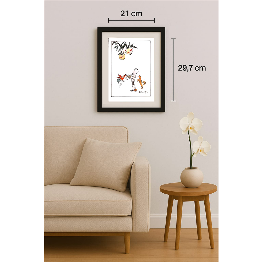 Li Yuan Liang 29x21cm Original Cartoon BOD00096