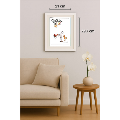 Li Yuan Liang 29x21cm Original Cartoon BOD00096