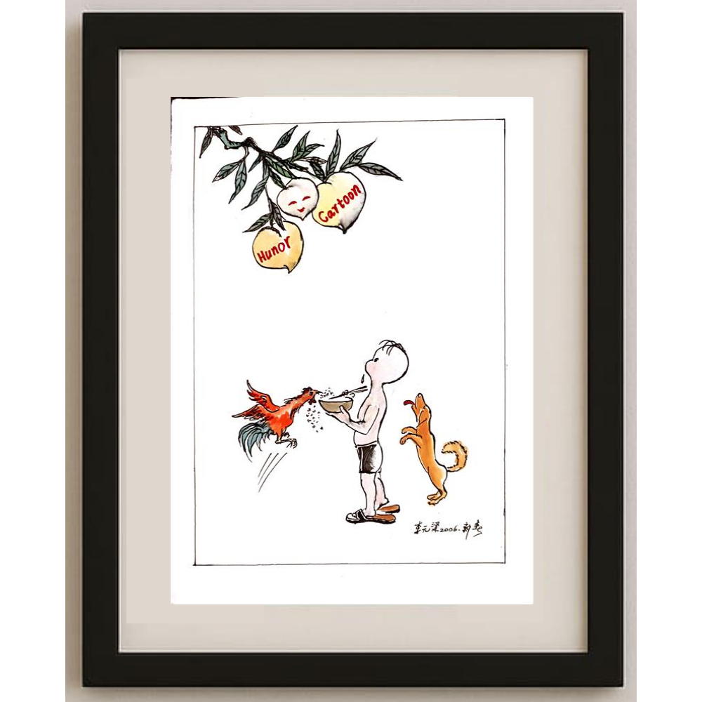 Li Yuan Liang 29x21cm Original Cartoon BOD00096